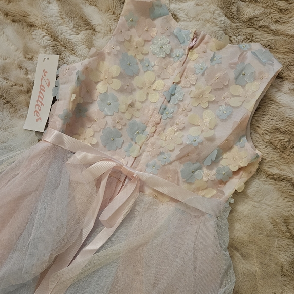 Pastel rainbow floral dress - Picture 4 of 5